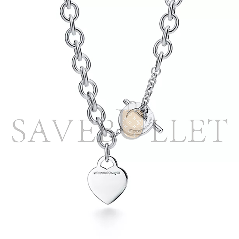 TIFFANY HEART TAG TOGGLE NECKLACE IN SILVER 1155147822